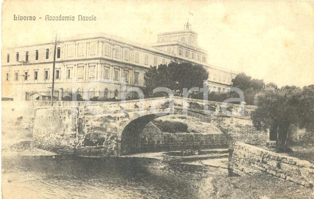 Cartolina originale da collezione 1918 LIVORNO Veduta dell ACCADEMIA NAVALE Cartolina postale FP NV 1