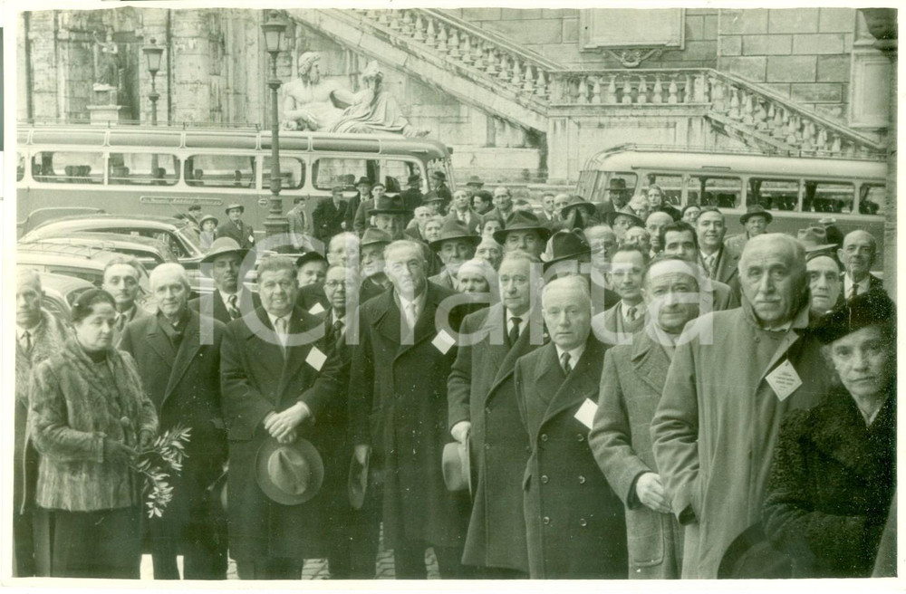 Fotografia d epoca originale 1952 ROMA Convegno lavoratori anziani Confederazione Generale Industria Foto 1