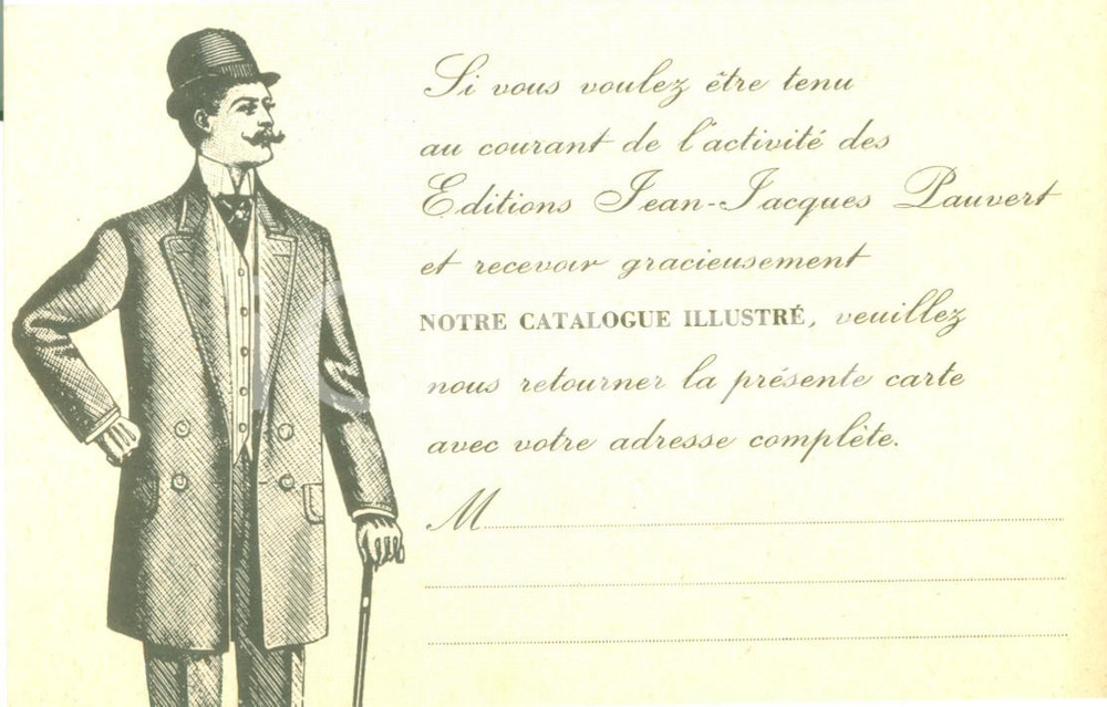Cartolina originale da collezione 1950 ca PARIS Editions JeanJacques PAUVERT Cartolina commerciale ILLUSTRATA 1
