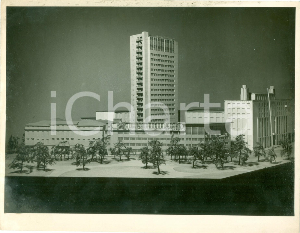 Fotografia d epoca originale 1949 MILANO Plastico del Centro Svizzero Fotografia coeva 1