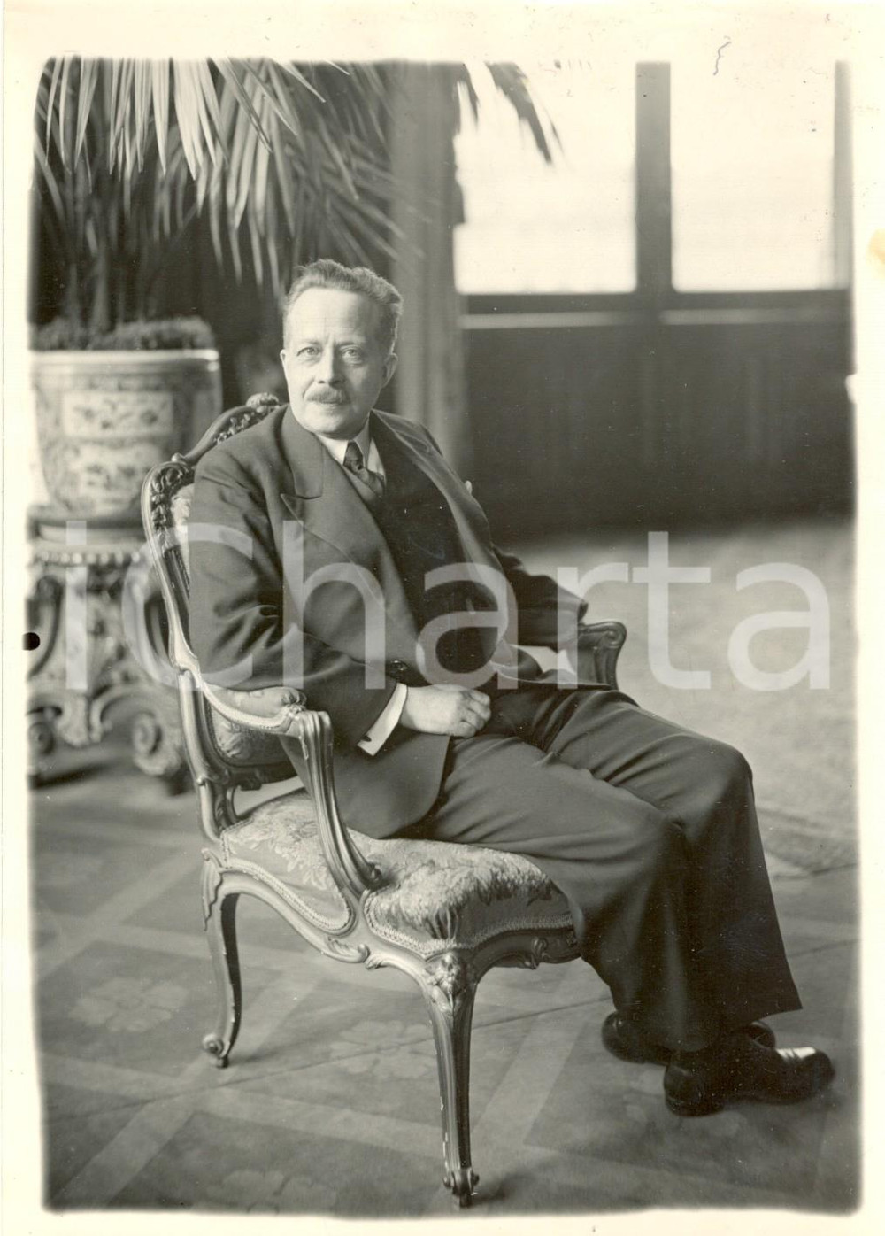 Fotografia d epoca originale 1935 ca PARIS Achille VILLEYDESMESERETS Prefetto della SEINE Fotografia 1