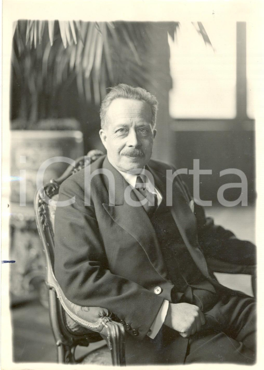 Fotografia d epoca originale 1935 ca PARIS Ritratto del prefetto della SEINE Achille VILLEYDESMESERETS 1