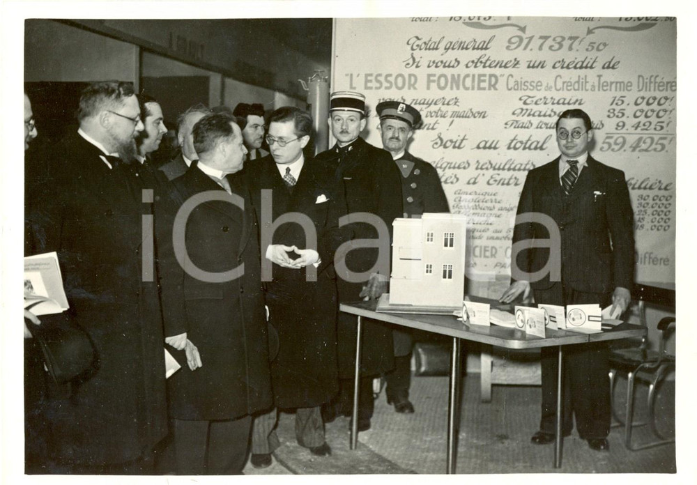 1936 PARIS Achille VILLEY-DESMESERETS inaugura Salon des Arts Ménagers