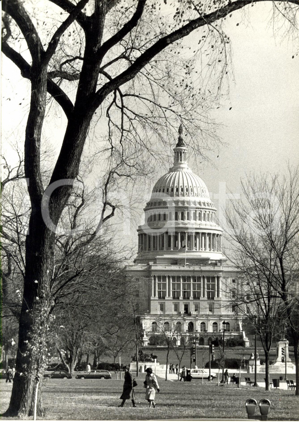 Fotografia d epoca originale 1986 WASHINGTON USA Veduta esterna cupola del CAMPIDOGLIO Foto ARTISTICA 1