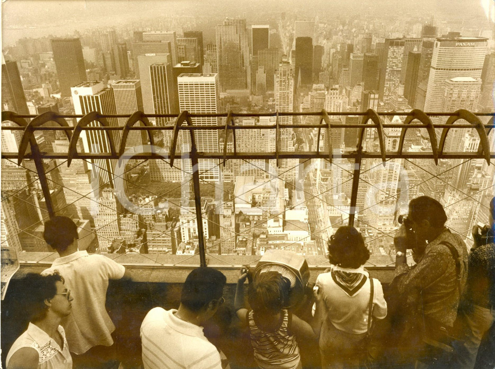 Fotografia d epoca originale 1980 ca NEW YORK Vista della cittÃ  dall EMPIRE STATE BUILDING Fotografia 1