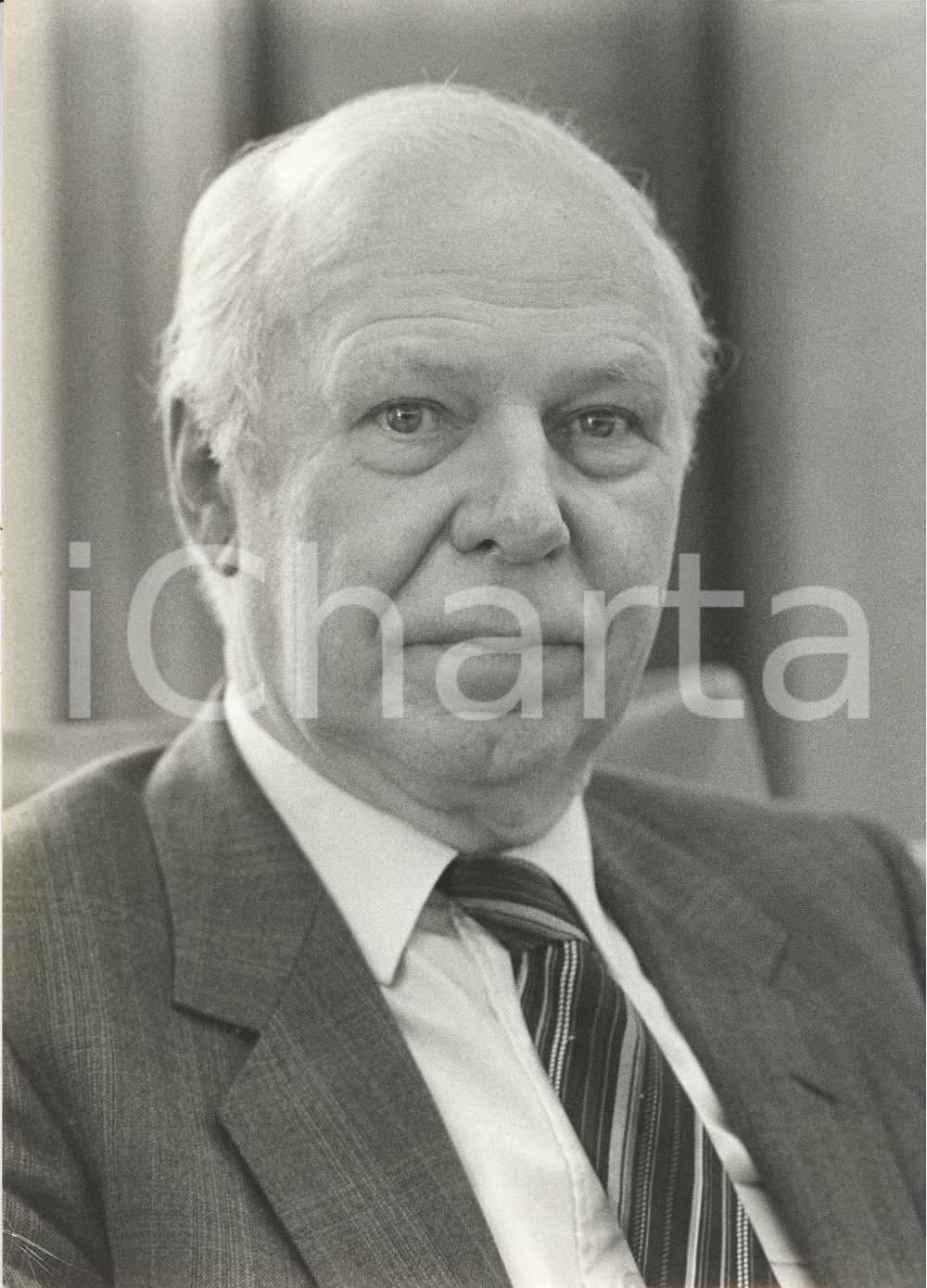 Fotografia d epoca originale 1983 FRANKFURT Karl WITTROCK presidente della Commissione federale finanziaria 1