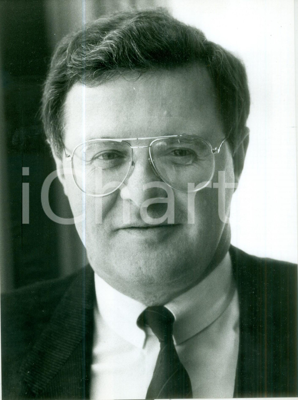 Fotografia d epoca originale 1980 ca PADERBORN DE Klaus LUFT Presidente della NIXDORF COMPUTER Fotografia 1