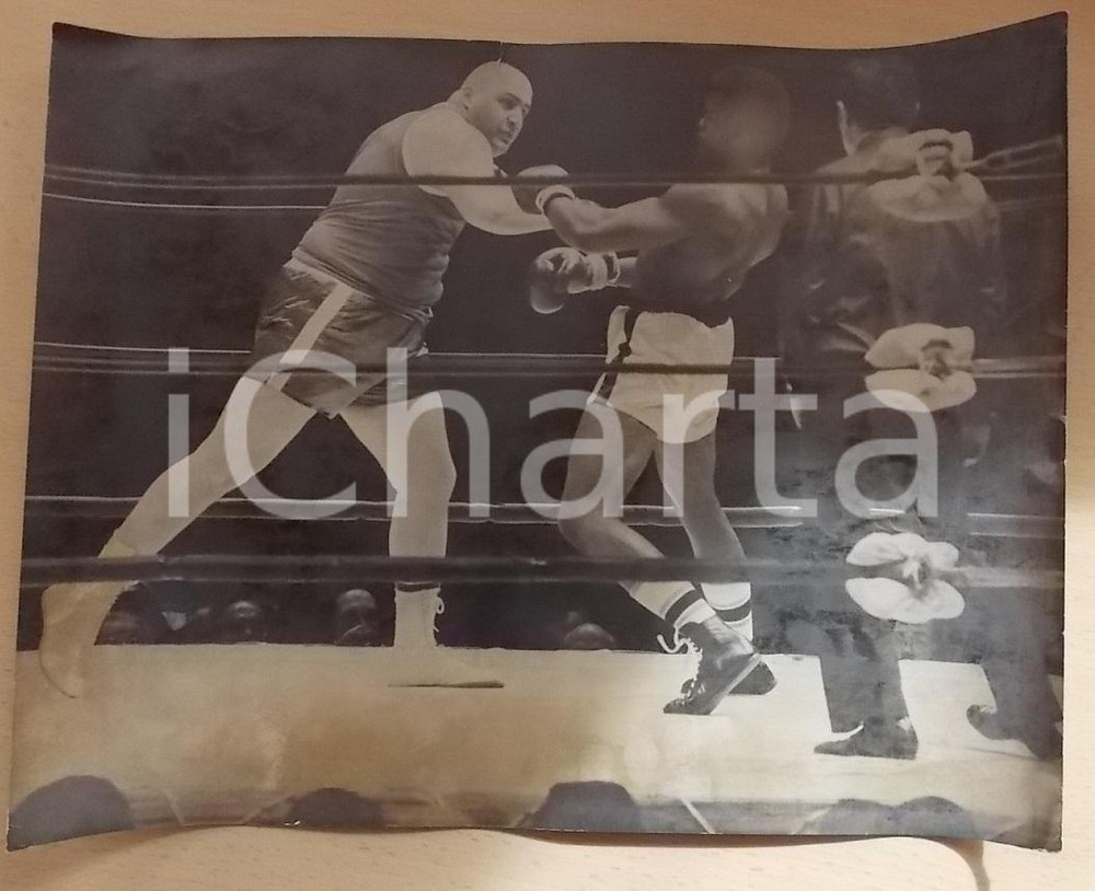 Fotografia d epoca originale 1976 SAN FRANCISCO USA BOXE Big Bill BAKER Charles TONEY Fotografia 36 x 28 1