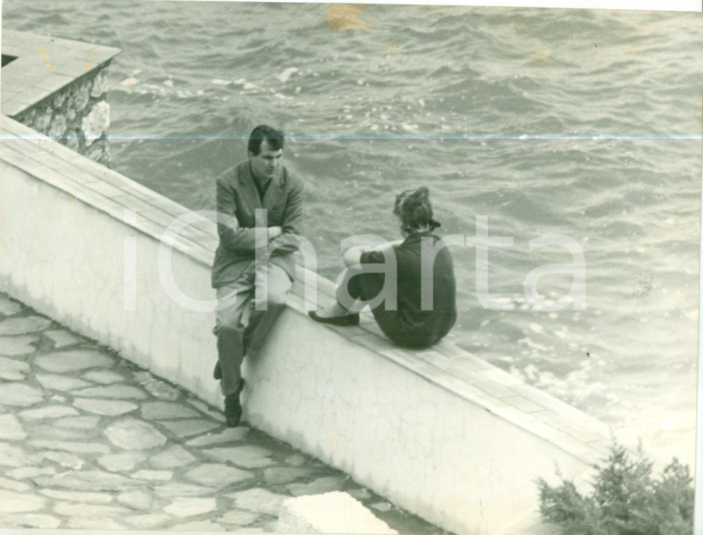 Fotografia d epoca originale 1962 MONTE ARGENTARIO GR Beatrice d OLANDA in terrazza a PORTO ERCOLE Foto 1