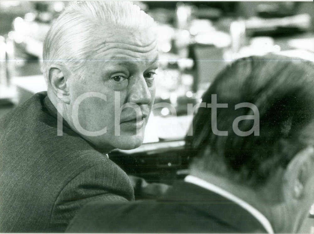 Fotografia d epoca originale 1988 BONN Gerhard STOLTENBERG a una riunione Fotografia 1