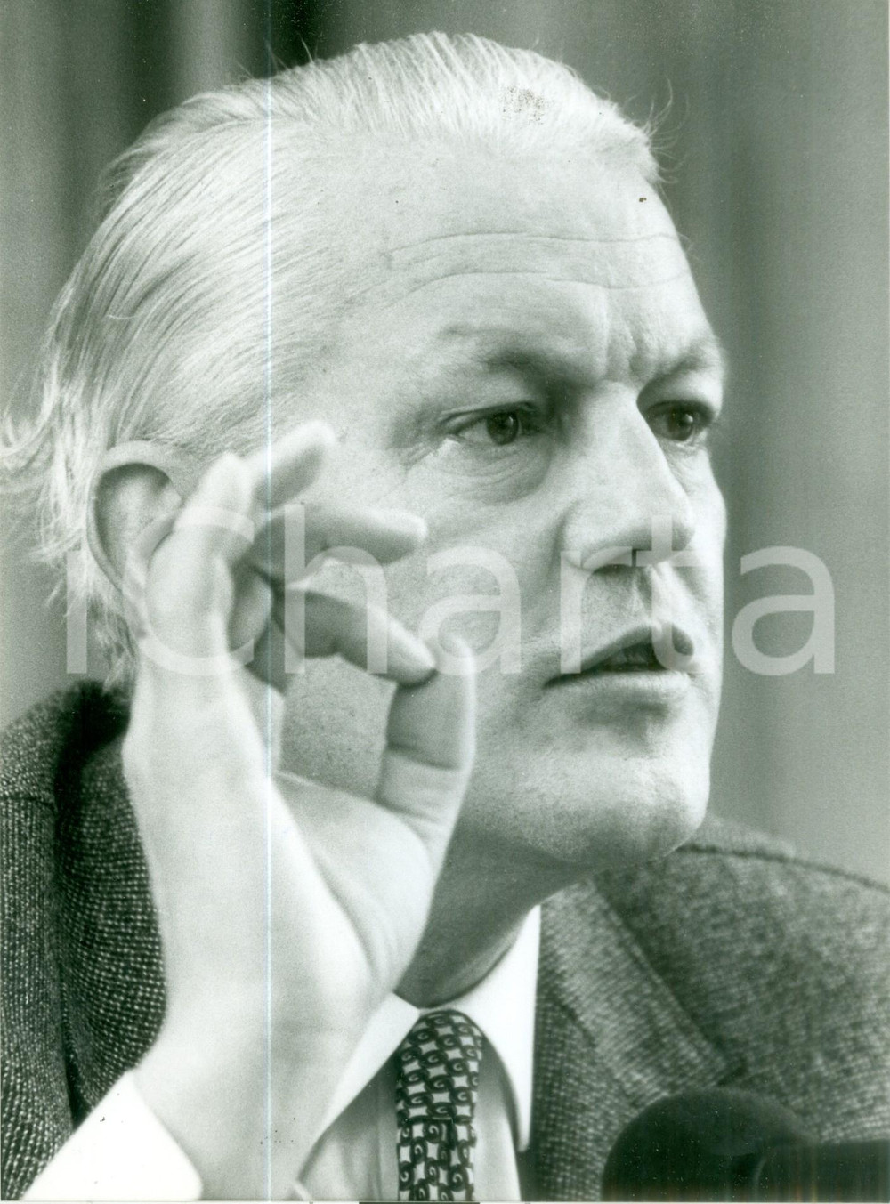 Fotografia d epoca originale 1990 ca BONN Gerhard STOLTENBERG Ministro delle Finanze CDU Foto 3 1