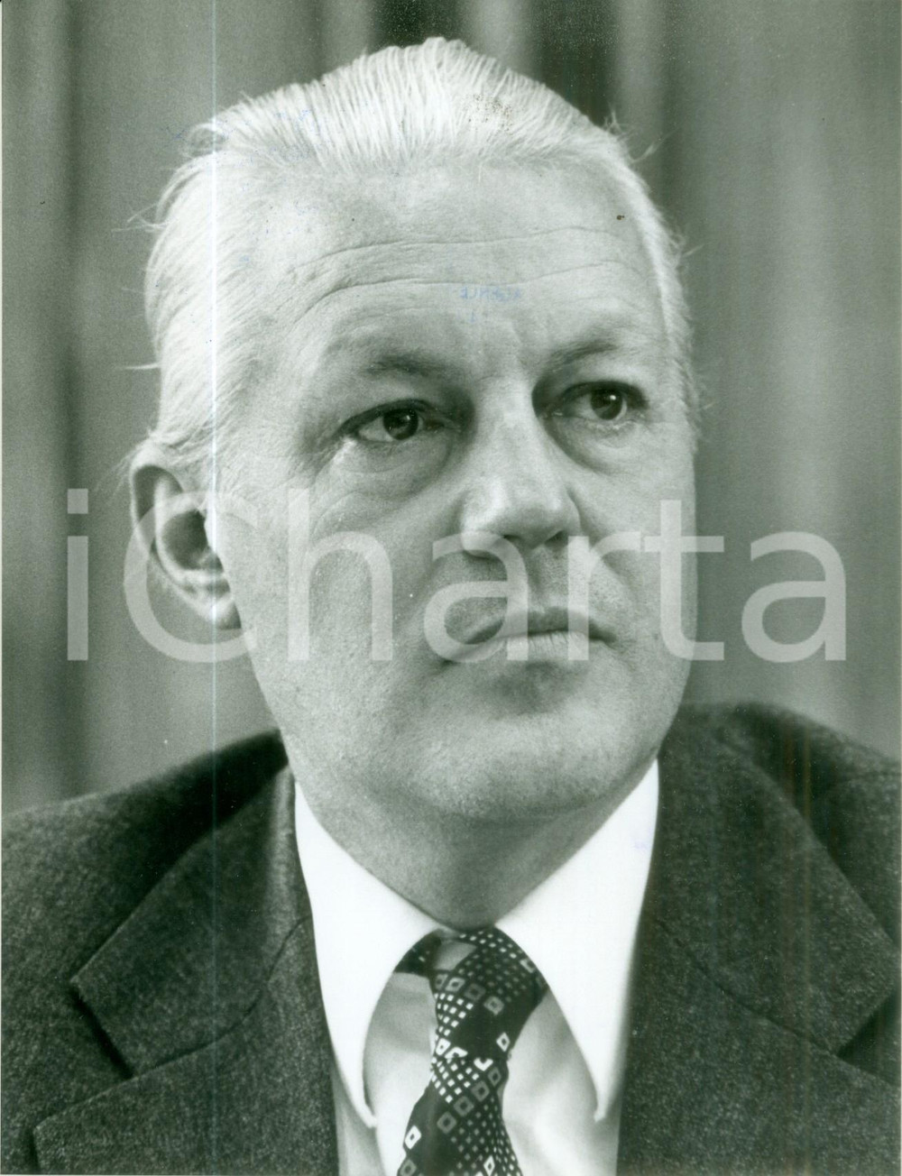 Fotografia d epoca originale 1984 BONN Gerhard STOLTENBERG Ministro dello SCHLESWIGHOLSTEIN Foto 1 1