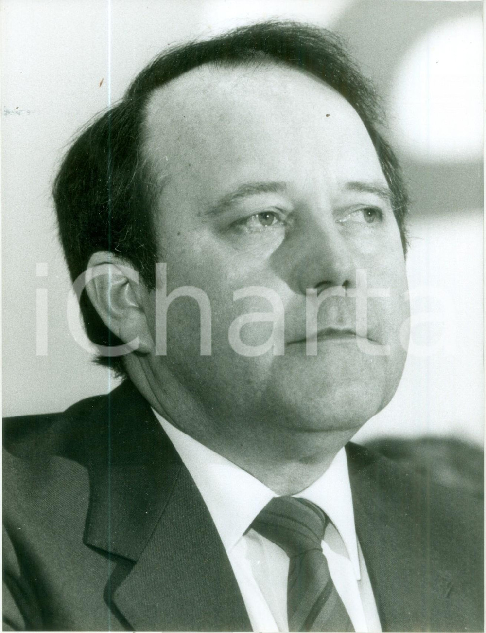 Fotografia d epoca originale 1983 BONN Bernhard WORMS candidato della CDU alle elezioni Fotografia 1