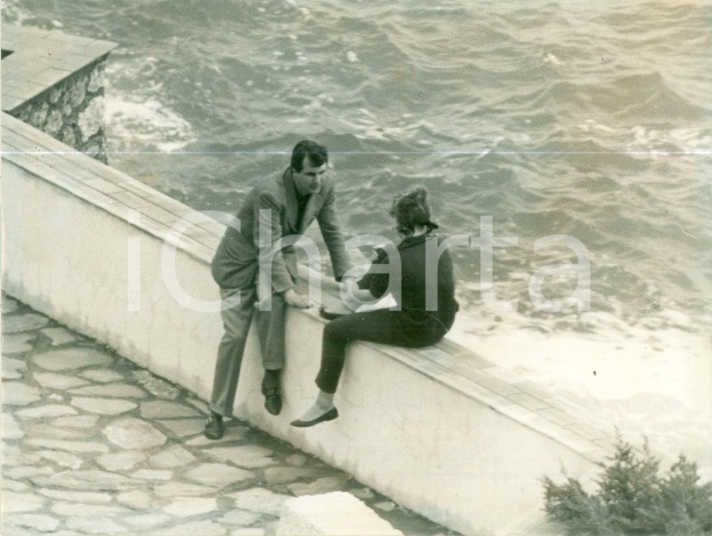 Fotografia d epoca originale 1962 MONTE ARGENTARIO Beatrice d OLANDA sul mare a PORTO ERCOLE Fotografia 1