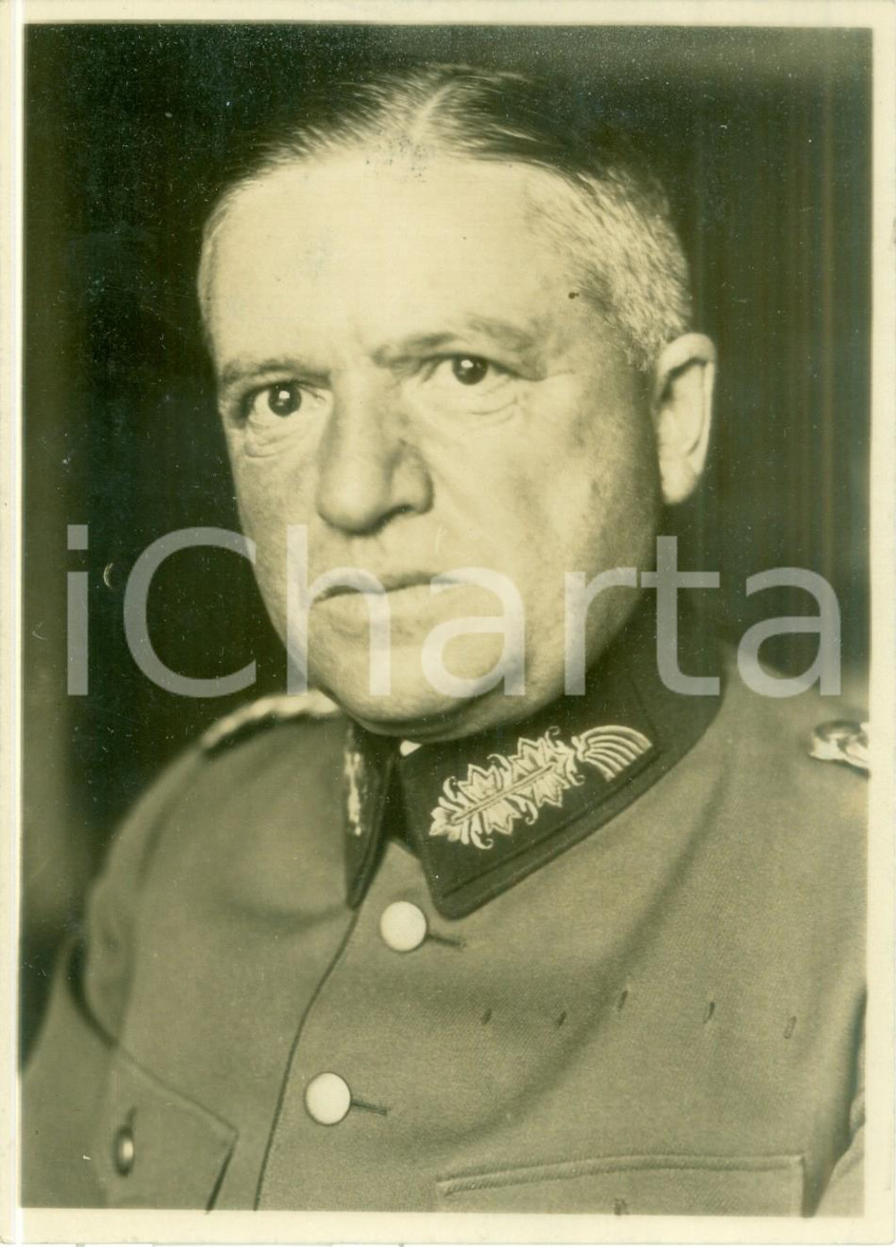 Fotografia d epoca originale 1935 BERLIN Generale Wilhelm ADAM Comandante nuova WEHRMACHTSAKADEMIE Fotografia 1