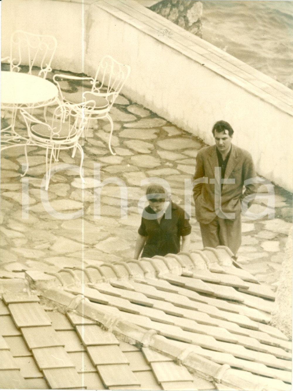 Fotografia d epoca originale 1962 MONTE ARGENTARIO Beatrice d OLANDA rientra in villa a PORTO ERCOLE Foto 1