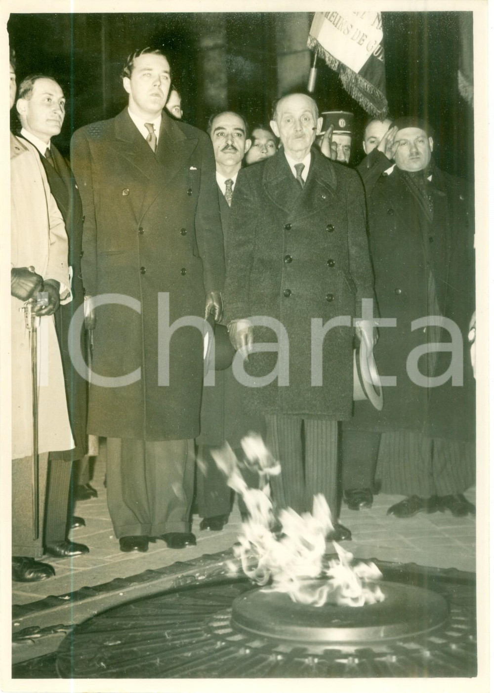 Fotografia d epoca originale 1939 SVEZIA Principe BERTIL partecipa alla Cerimonia della fiamma Fotografia 1
