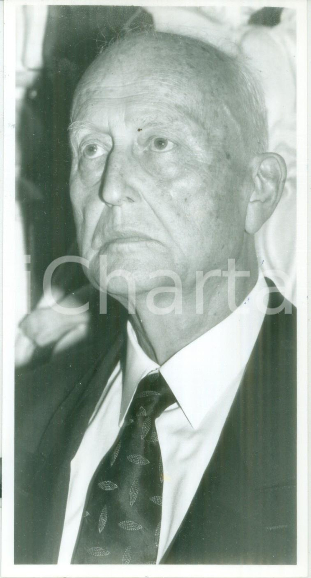 1991 PARIS Politico Pierre PFLIMLIN durante un incontro *Fotografia