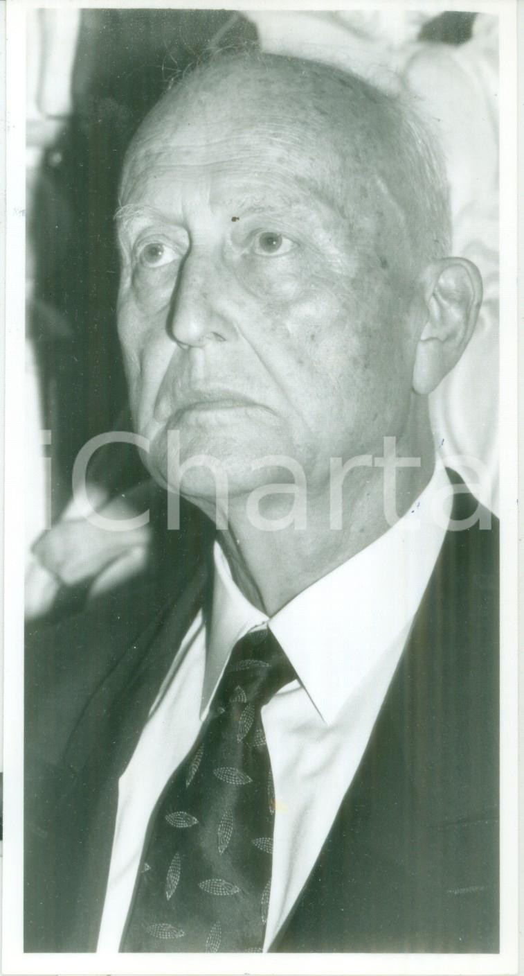 Fotografia d epoca originale 1991 PARIS Politico Pierre PFLIMLIN durante un incontro Fotografia 1