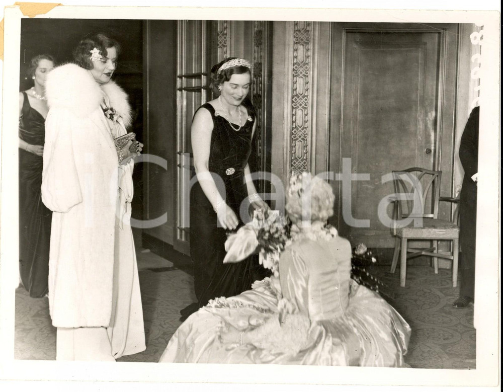 Fotografia d epoca originale 1936 LONDON Ball in aid of Crippled Children Hospital  Alice of GLOUCESTER 1