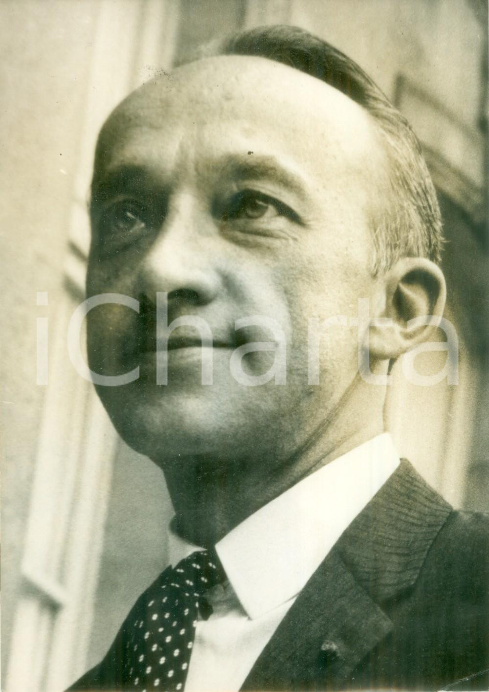 Fotografia d epoca originale 1976 ROYAN FRANCE Jean DE LIPKOWSKI nuovo Ministro della Cooperazione Foto 1
