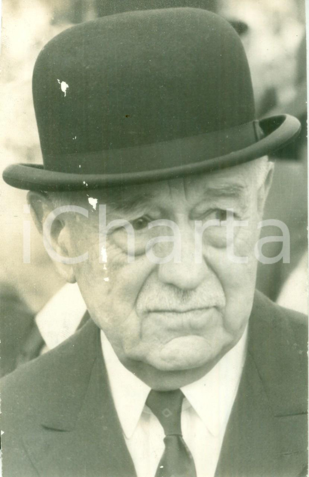 Fotografia d epoca originale 1975 ca PARIS Marcel BOUSSAC il magnate del tessile Fotografia 1