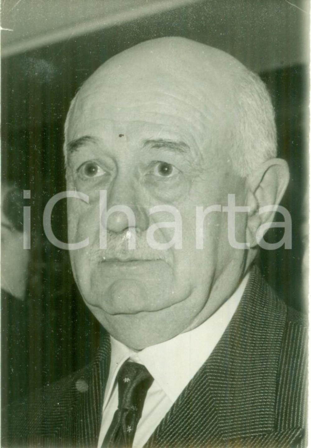 Fotografia d epoca originale 1959 PARIS Marcel BOUSSAC magnate del tessile di ritorno da MOSCA Fotografia 1