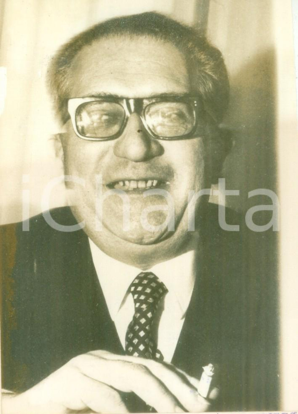 Fotografia d epoca originale 1974 PARIS Jacques SOUSTELLE ChargÃ© de Mission Fotografia 1