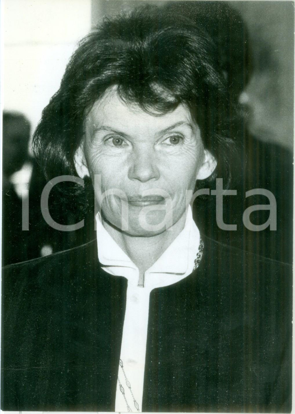 Fotografia d epoca originale 1988 PARIS Danielle MITTERRAND PremiÃ¨re Dame de FRANCE Fotografia 1