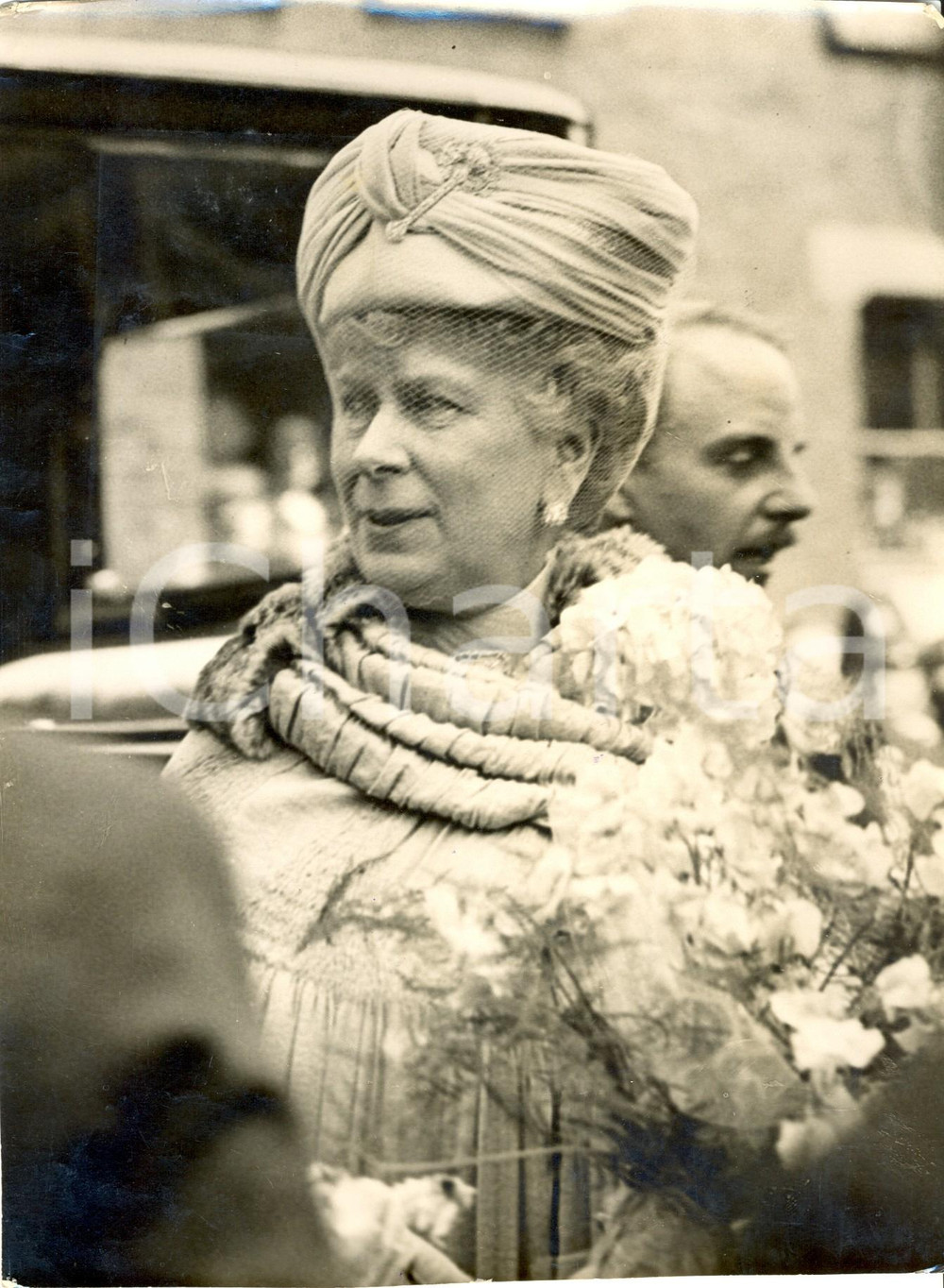 Fotografia d epoca originale 1937 LONDON La regina Mary di TECK festeggia i suoi 70 anni Fotografia 1