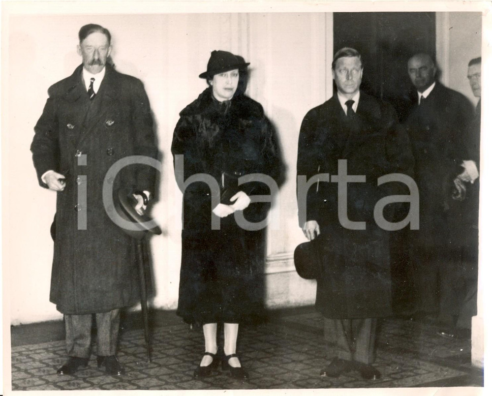 Fotografia d epoca originale 1937 ENZESFELDLINDABRUNN Principessa Mary di HAREWOOD e Henry LASCELLES Foto 1