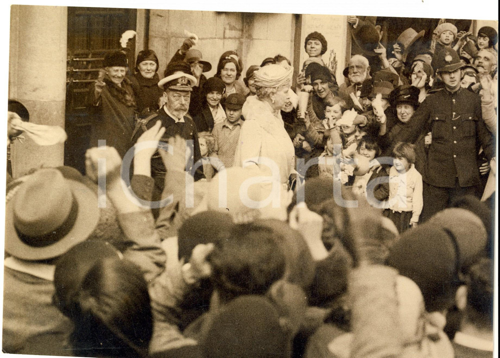 Fotografia d epoca originale 1930 LONDON King George V and Queen Mary at OLYMPIA attending Royal Tournament 1