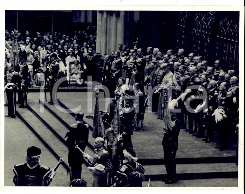 Fotografia d epoca originale 1948 AMSTERDAM Chiesa Nuova  Incoronazione regina Giuliana d OLANDA Foto 1