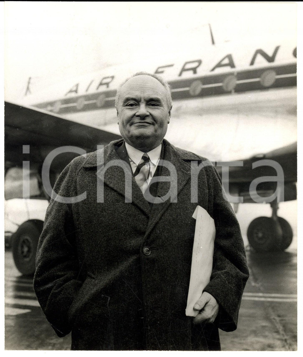 Fotografia d epoca originale 1959 PARIS Ing. Paul RIVIERE ex passeggero primo volo internazionale 1