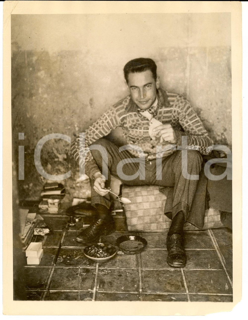 Fotografia d epoca originale 1928 MEXICO JosÃ© de Leon TORRAL attende condanna a morte per omicidio OBREGON 1