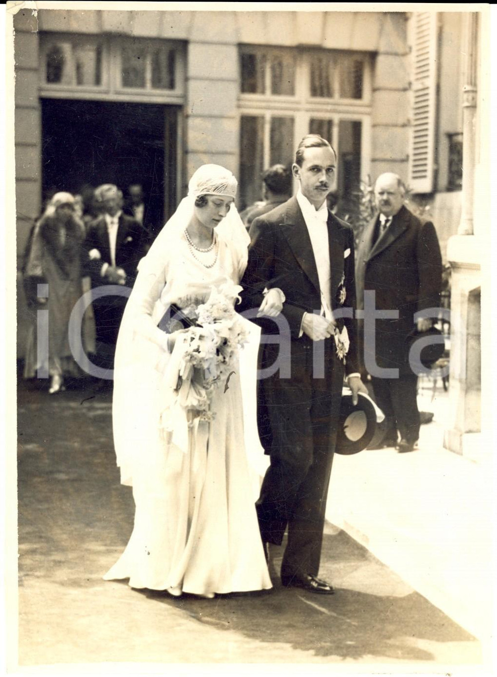 1921 COPENHAGEN Nozze tra Renato di BORBONE-PARMA e Margareth di DANIMARCA