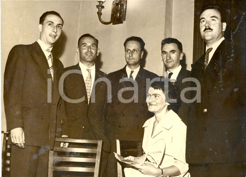 Fotografia d epoca originale 1959 PARIS I ricercatori alla consegna del premio DECOUVERTE Fotografia 1 1