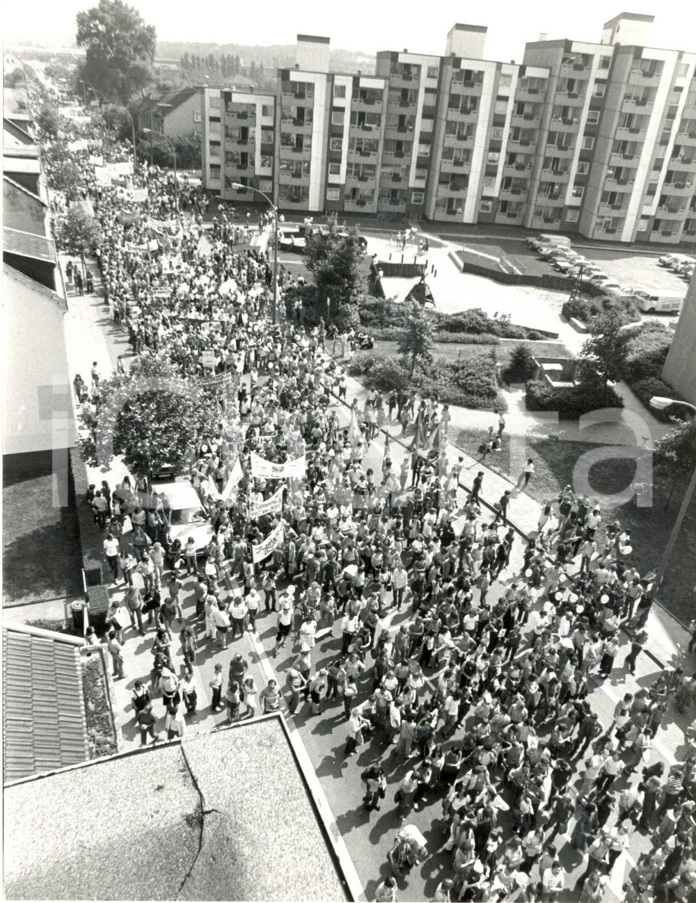 Fotografia d epoca originale 1982 BONN Aufstehen fur den Frieden Seconda manifestazione di pace FOTOGRAFIA 1