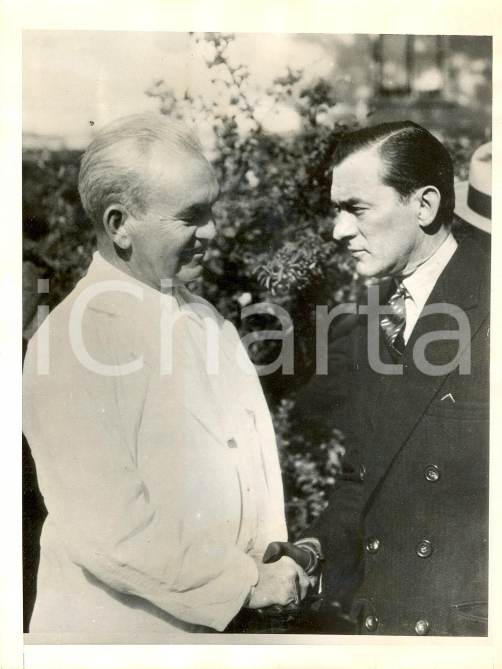 Fotografia d epoca originale 1931 SAN QUENTIN CALIFORNIA James J WALKER Thomas MOONEY attentato SAN FRANCISCO 1