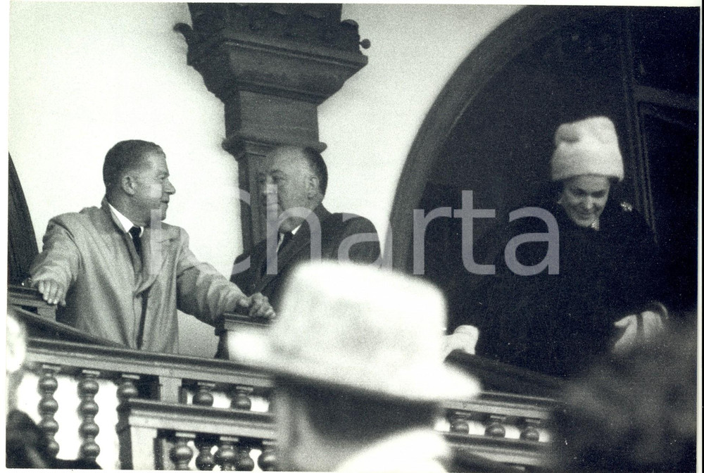 Fotografia d epoca originale 1960 ca PARIS ? Regista Alfred HITCHCOCK a un evento mondano Fotografia 1