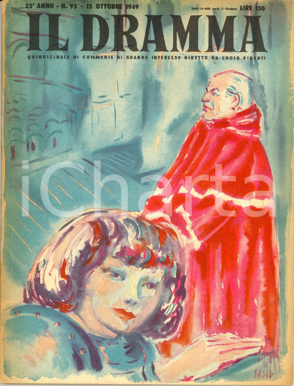 Giornale, rivista storica 1949 IL DRAMMA Maxwell ANDERSON Giovanna di Lorena Ill. SASSU Anno XXV nÂ° 95 1