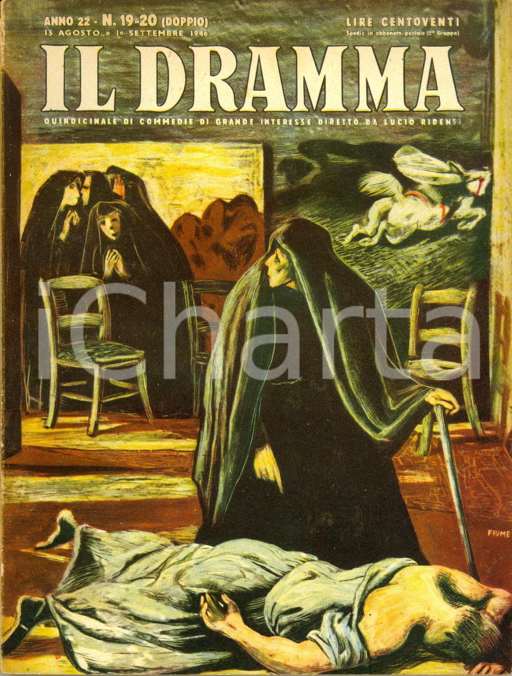 Giornale, rivista storica 1946 IL DRAMMA Federico GARCIA LORCA  William SAROYAN Anno XXII nÂ° 1920 1