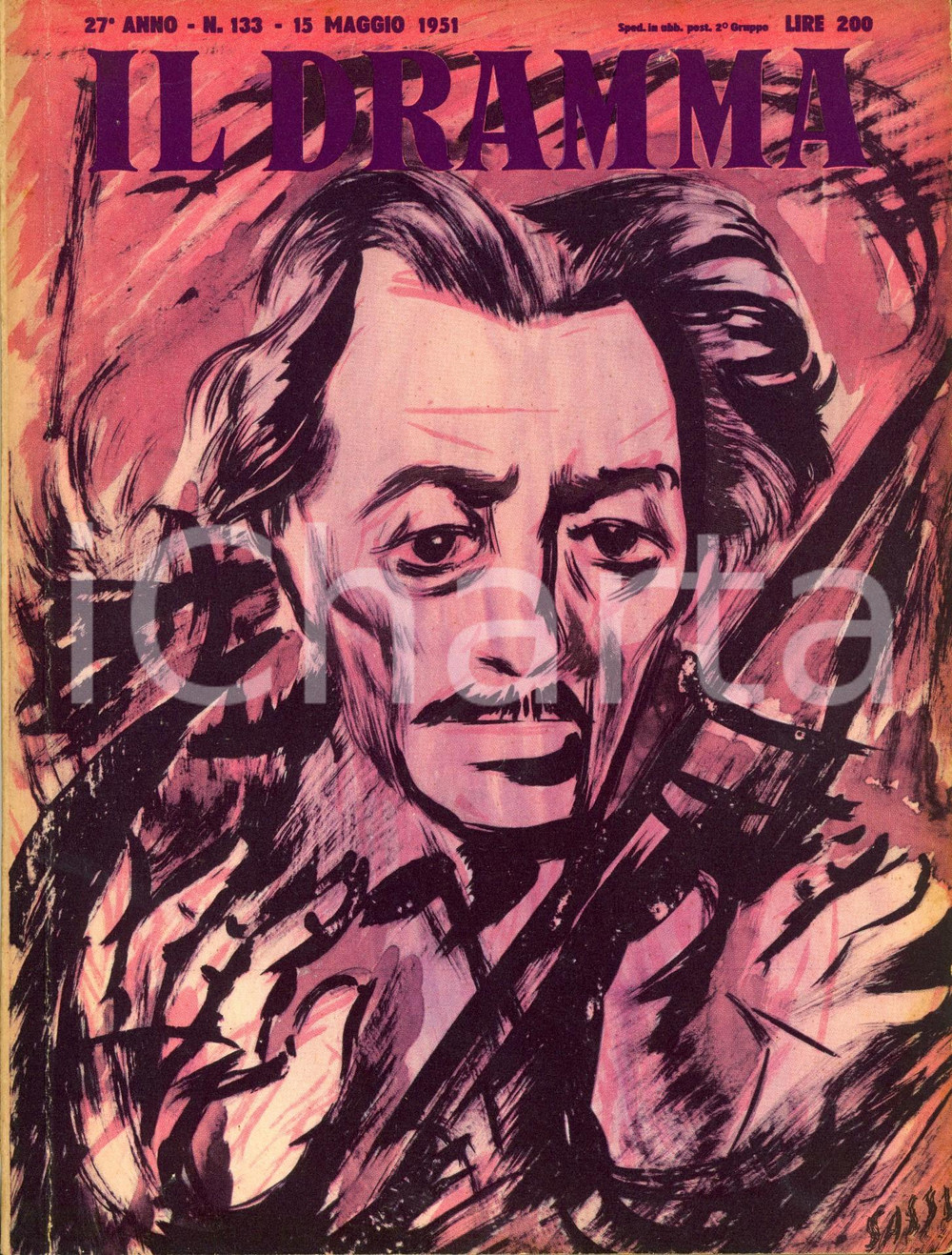 Giornale, rivista storica 1951 IL DRAMMA Eduardo DE FILIPPO La paura numero uno Anno XXVII nÂ° 133 SASSU 1