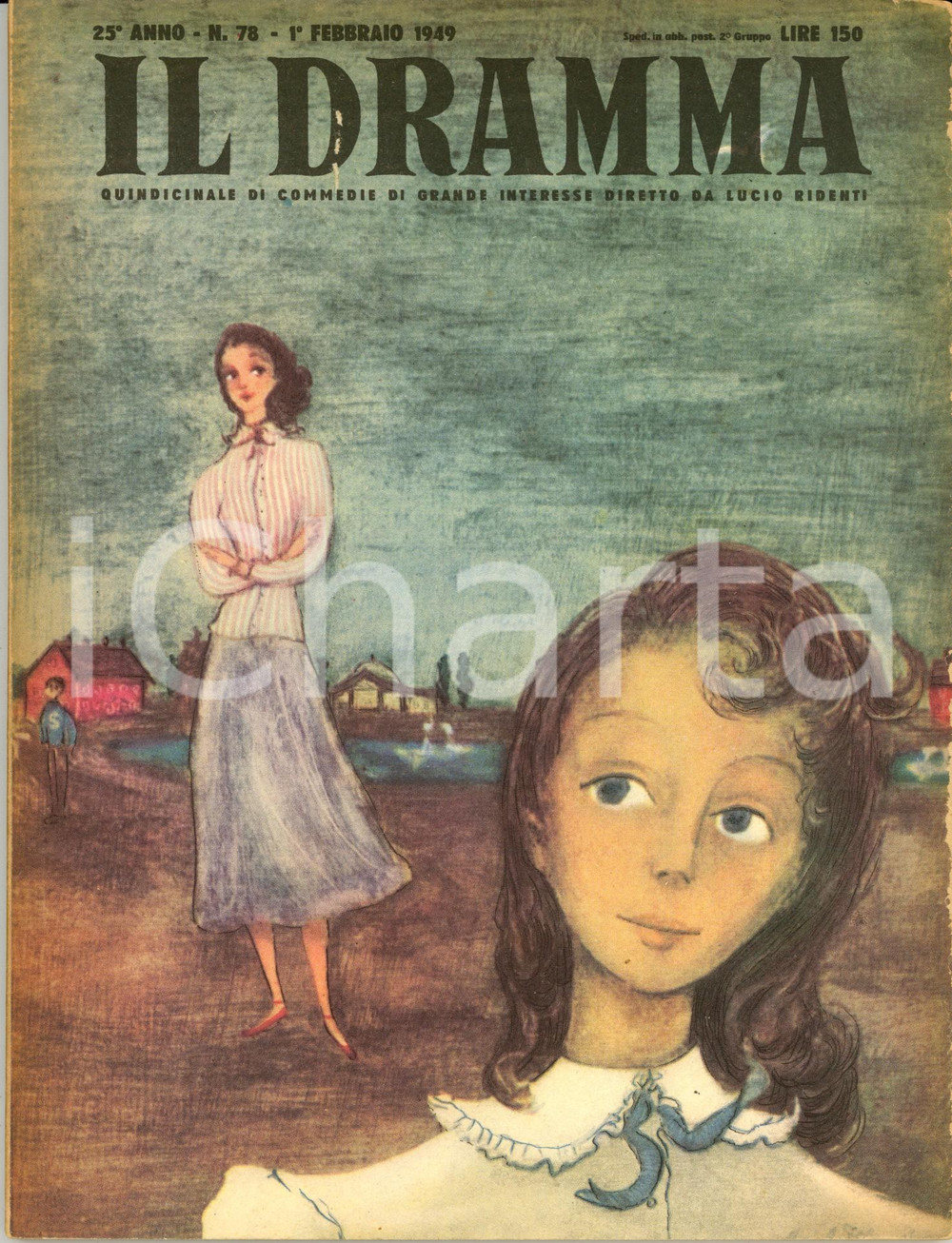 Giornale, rivista storica 1949 IL DRAMMA Jean GIRAUDOUX Intermezzo Ill. BLANKHEAD Rivista Anno XXV nÂ° 78 1