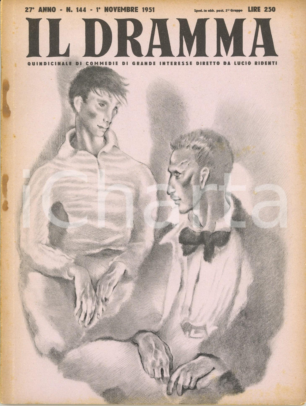 Giornale, rivista storica 1951 IL DRAMMA Jean BERNARDLUC Thomas Baden MORRIS Anno XXVII nÂ° 144 LIDIS 1