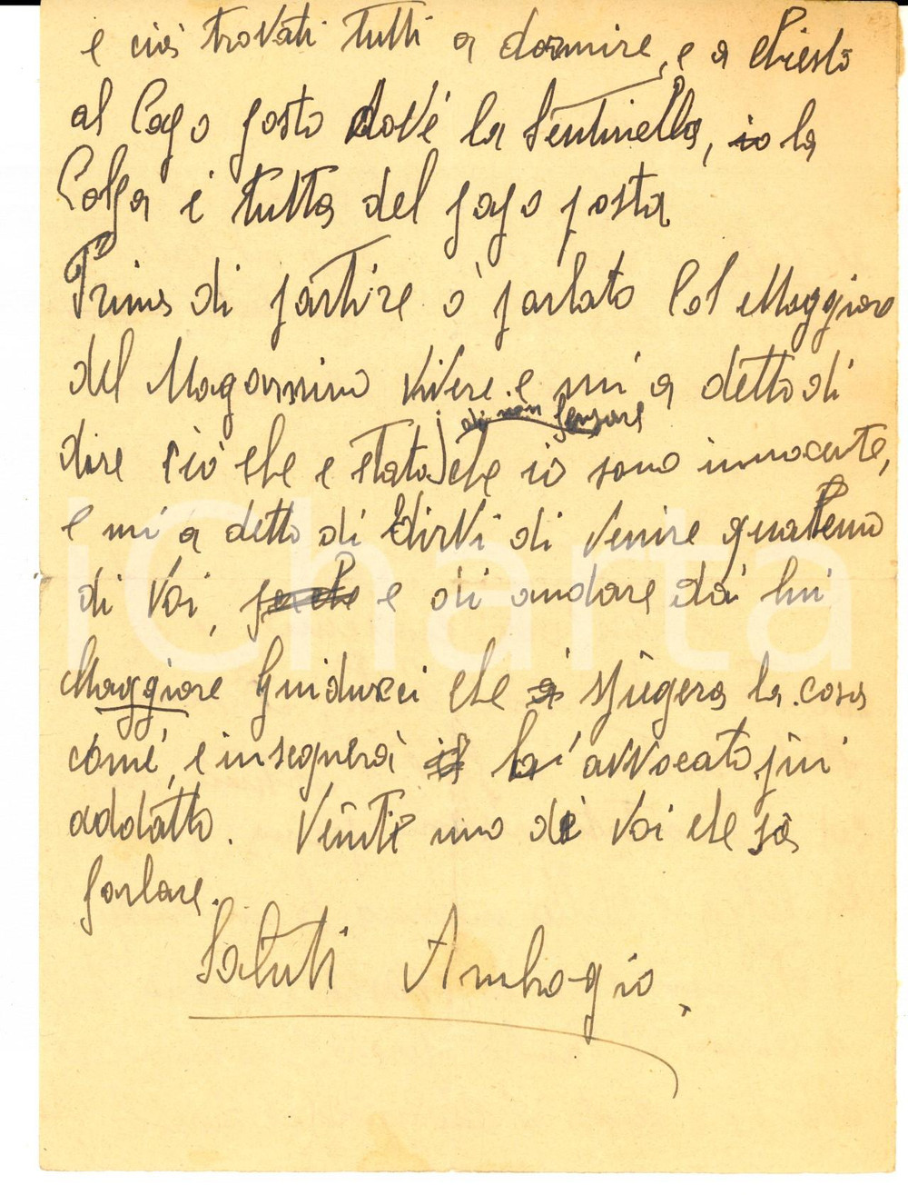 Documento originale, autentico 1940 ca AREA PIEMONTESE Sentinella dorme durante il turno e finisce in prigione 1