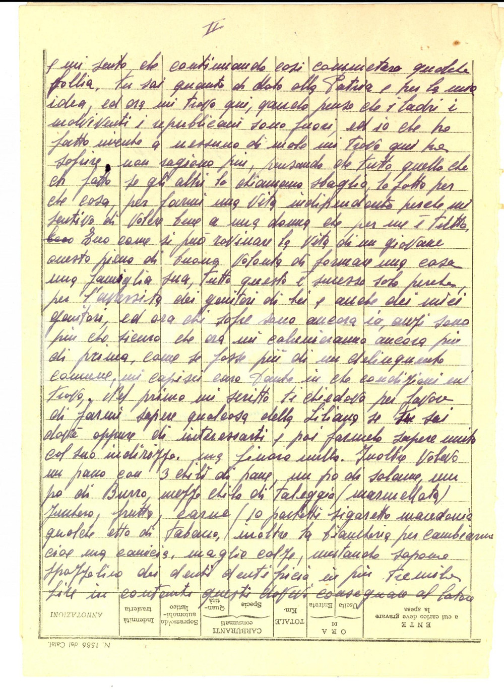 Documento originale, autentico 1940 ca WW2 MILANO Tenente Enrico PIROVANO arrestato dopo una fuga d amore 1