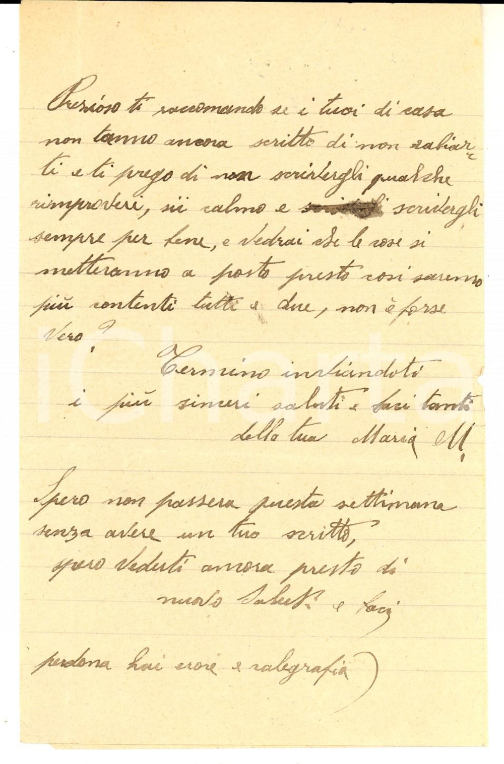 Manoscritto, lettera originale 1928 CARLAZZO CO Sei offeso perchÃ© dicono che faccio l amore con un biondo 1