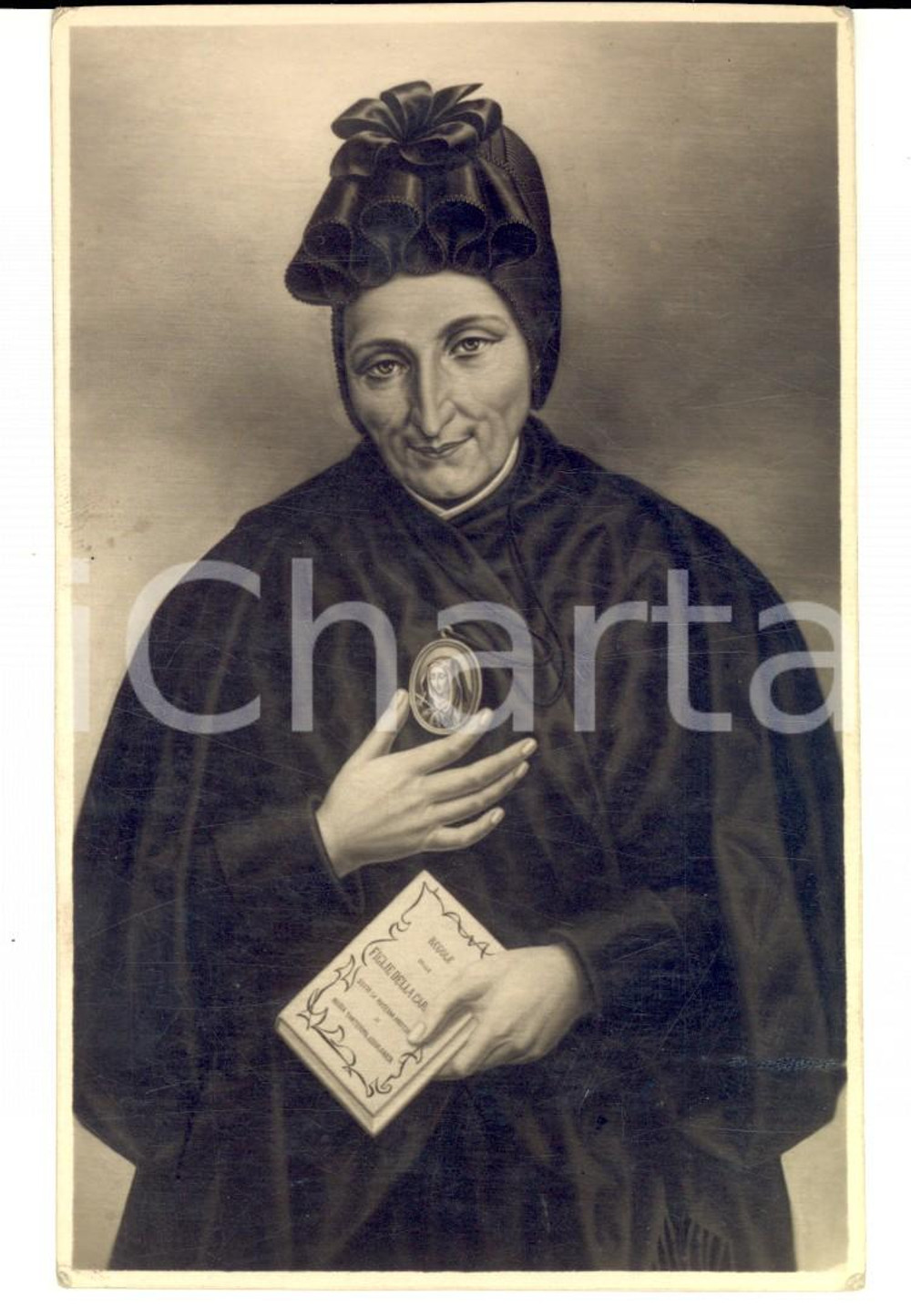 Cartolina originale da collezione 1930 ca Ritratto di santa MADDALENA DI CANOSSA Cartolina FP NV 1