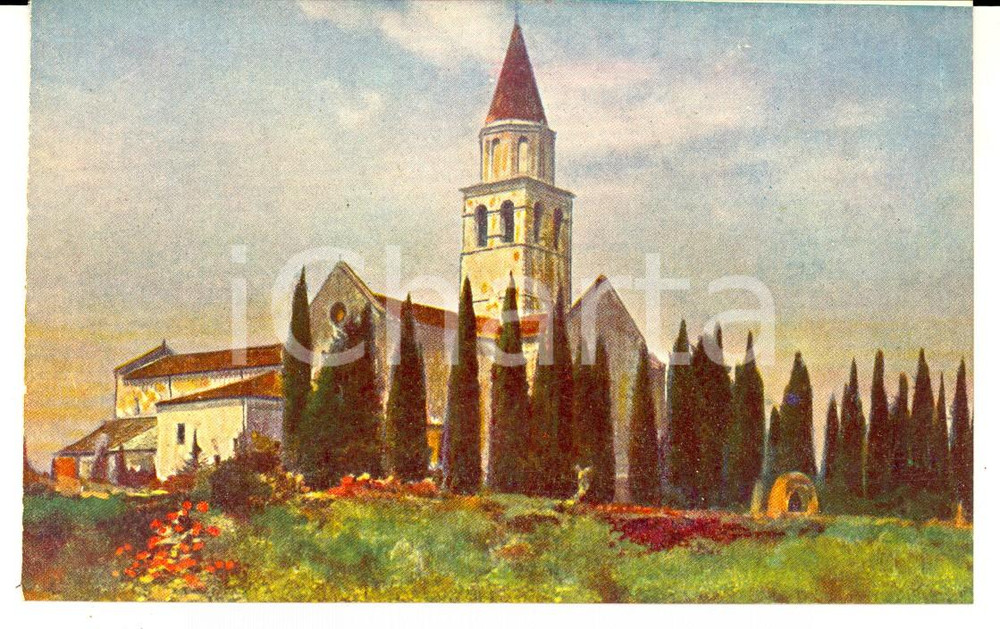 Cartolina originale da collezione 1930 AQUILEIA UD La basilica millenaria Cartolina OPERA PRO ORIENTE 1